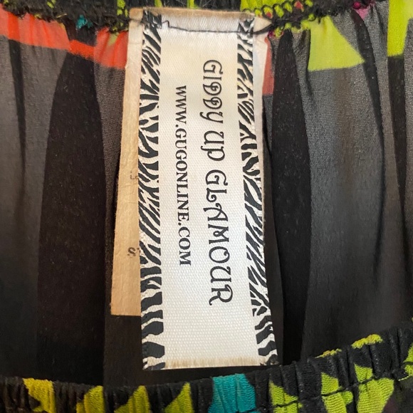 Aztec Sheer Top 💜💚 - Picture 2 of 3